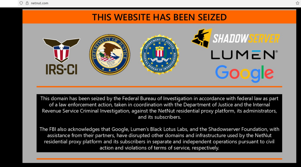 FBI Disrupts NetNut Proxy Infrastructure and Popa Botnet Operations